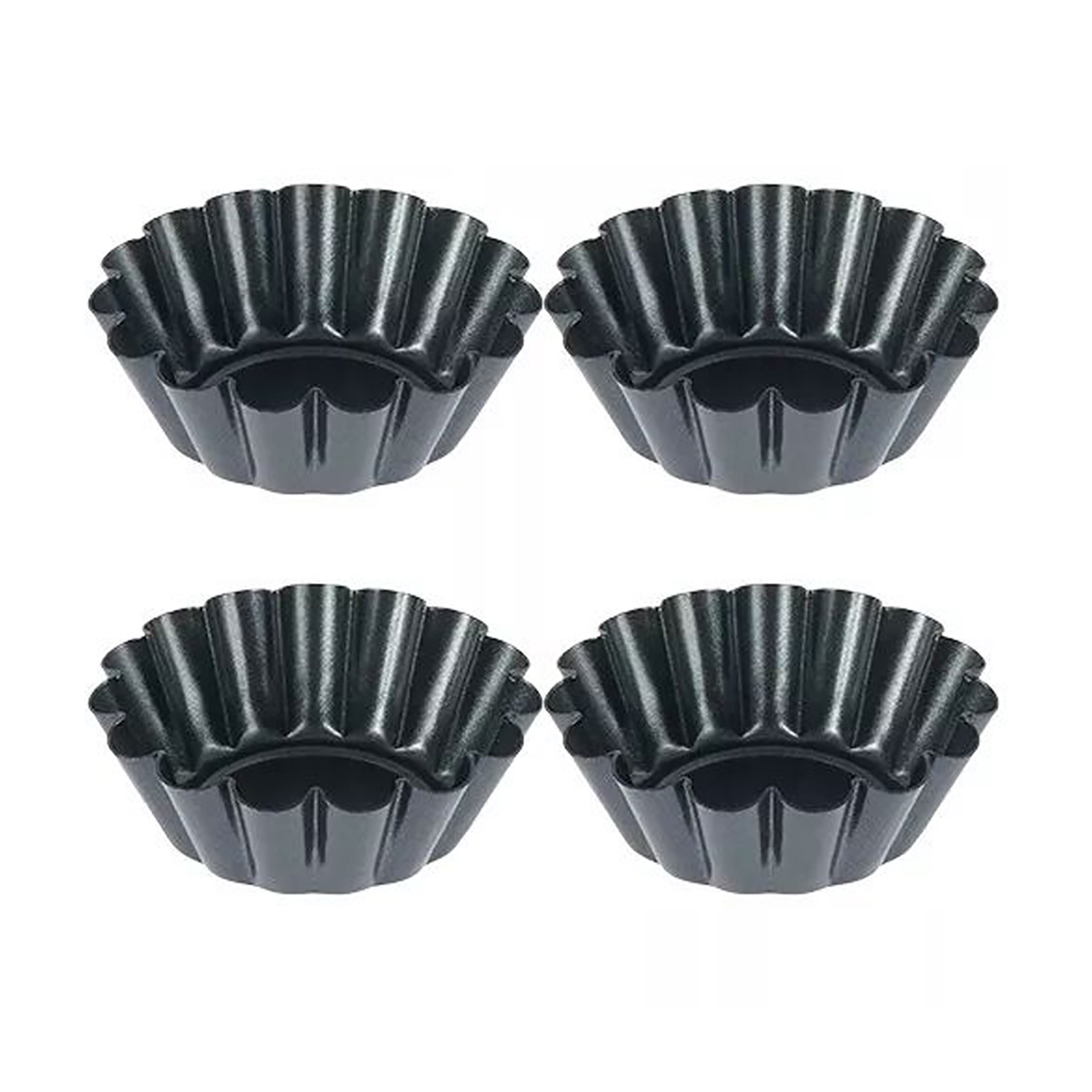 Egg Waffle Pan - Set di 4 Mini Stampi Rotondi
