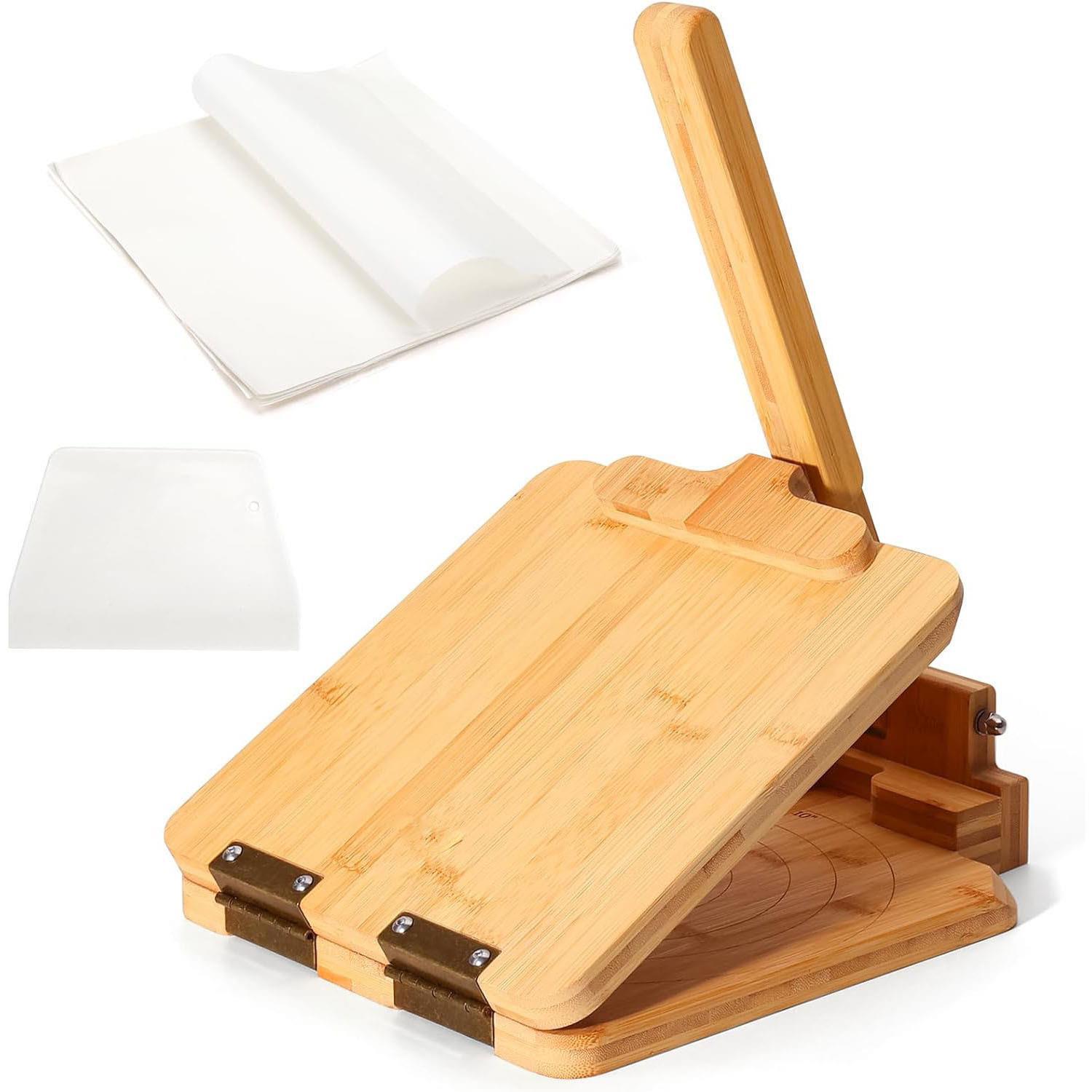 Dumpling Press Set - Pressa per tortillas in bambù e