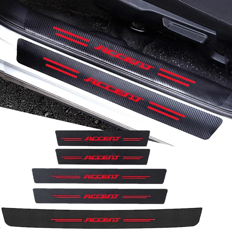 Crepe Pan Carbon - Car Styling Soglia della porta Davanzale