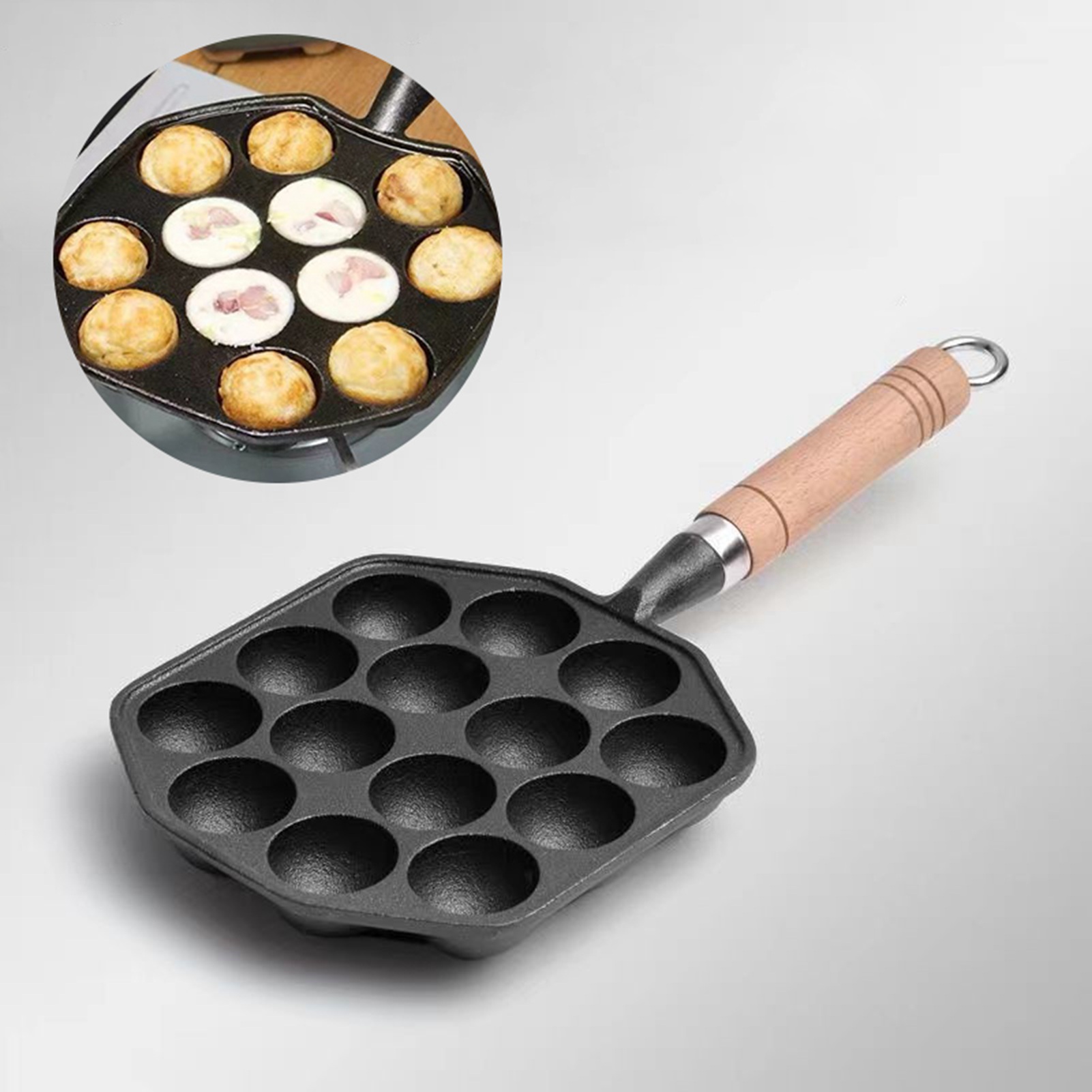 14 fori Takoyaki Pan antiadere - Egg Waffle Pan recensione e prezzo