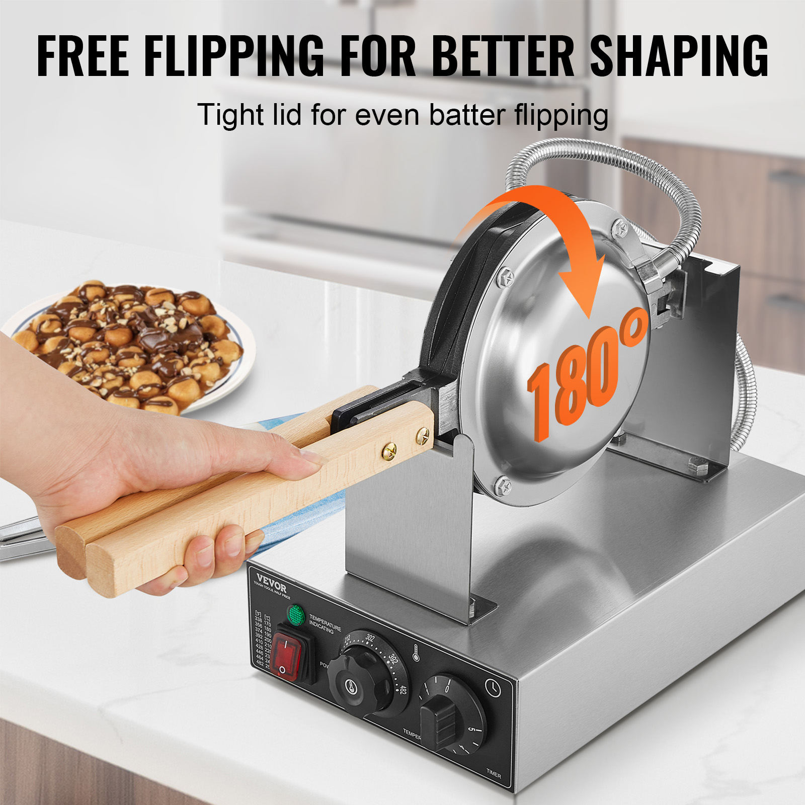 HomeWise Commercial Egg Bubble - Egg Waffle Pan recensione e prezzo